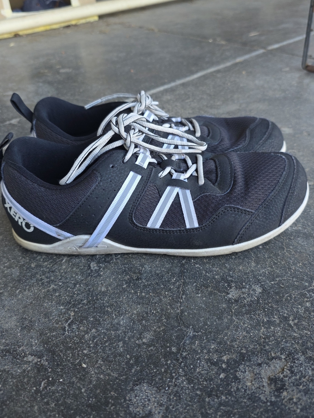 Xero Prio Barefoot Shoes Black White